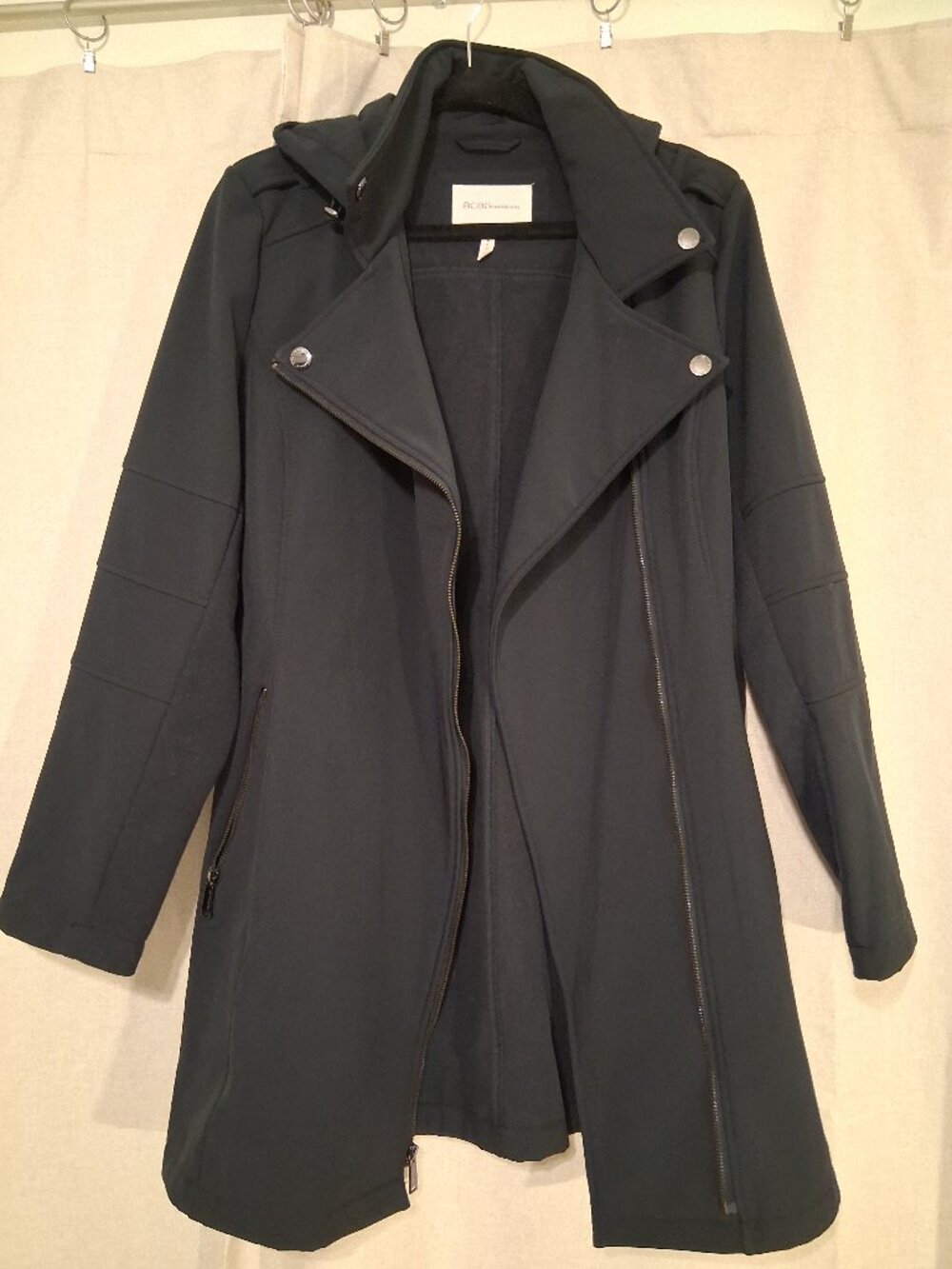 BCBGeneration Navy Blue womens hooded jacket
